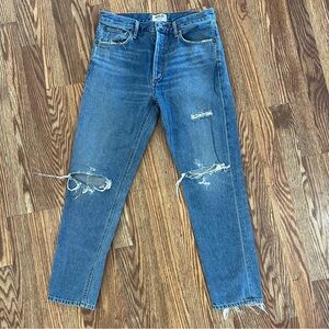 AGOLDE Jamie High-Rise Distressed Jeans size 29
